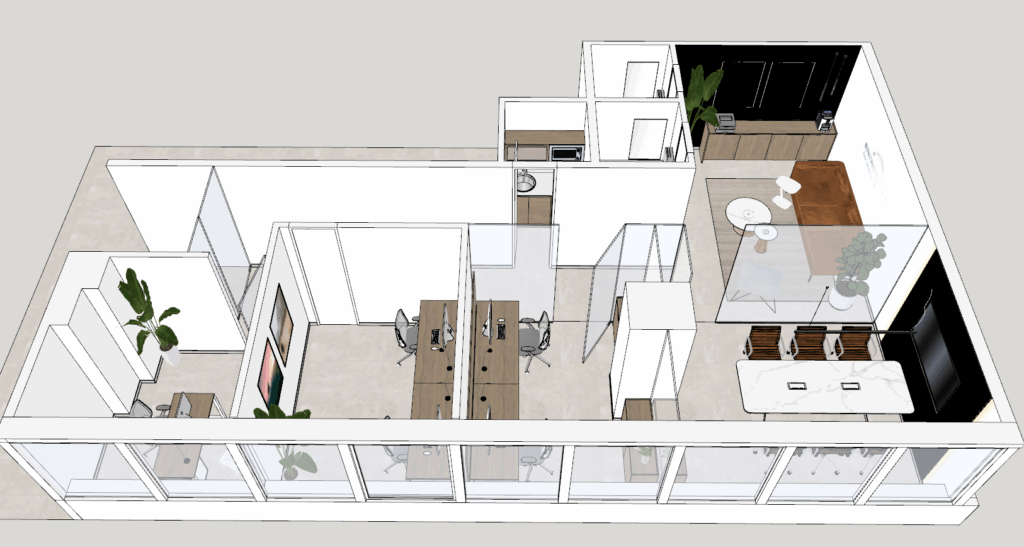 3D oficina